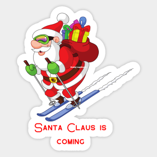 Santa Claus Is Coming,Love Christmas,Merry X Mas Sticker